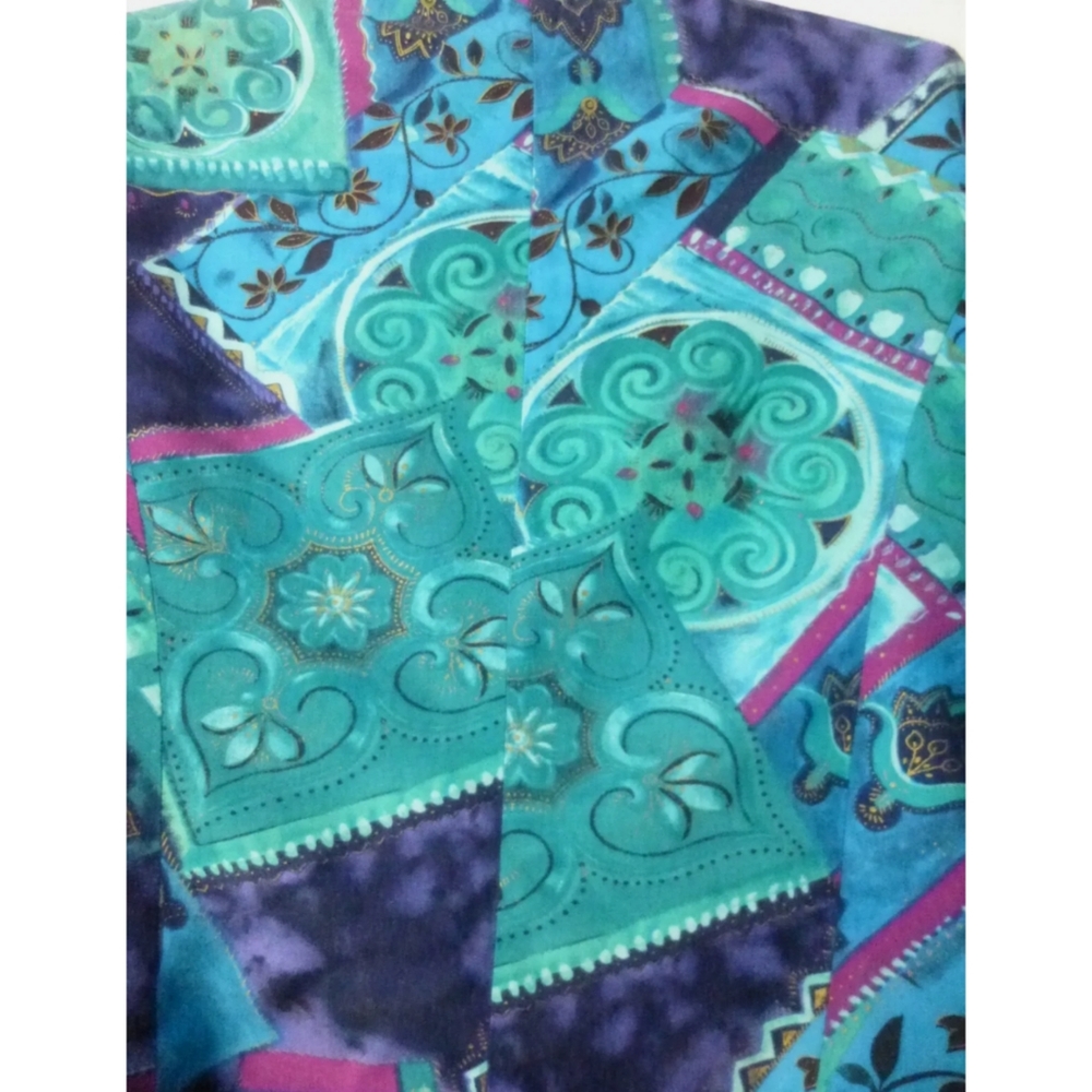 Women Top Sz L Short Sleeve Just In Thyme LTD - Picture 6 of 7